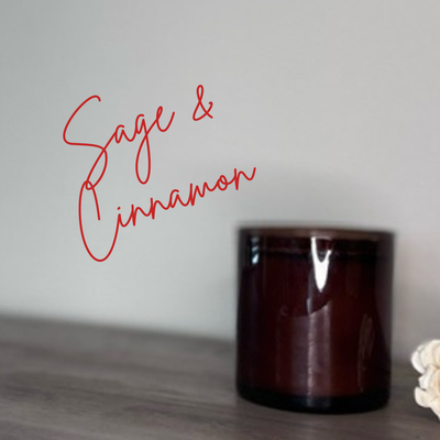 Sage &amp; Cinnamon 11oz Soy Candle