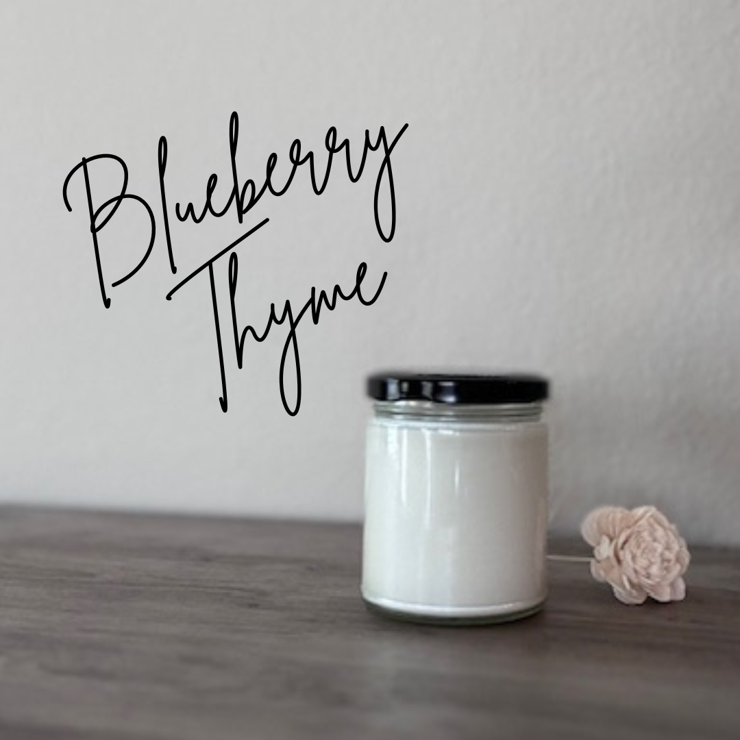 Blueberry Thyme 9oz Soy Candle