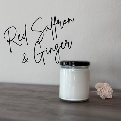 Red Ginger &amp; Saffron  9oz Soy Candle