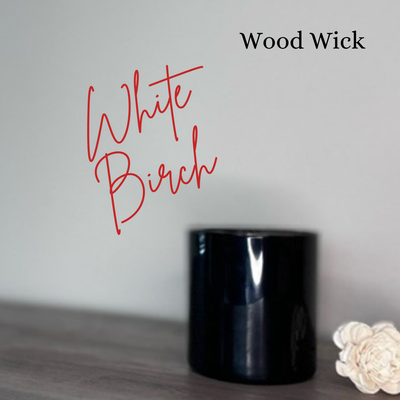White Birch 11oz Wood Wick Soy Candle