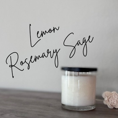 Lemon Rosemary &amp; Sage 11oz Soy Candle