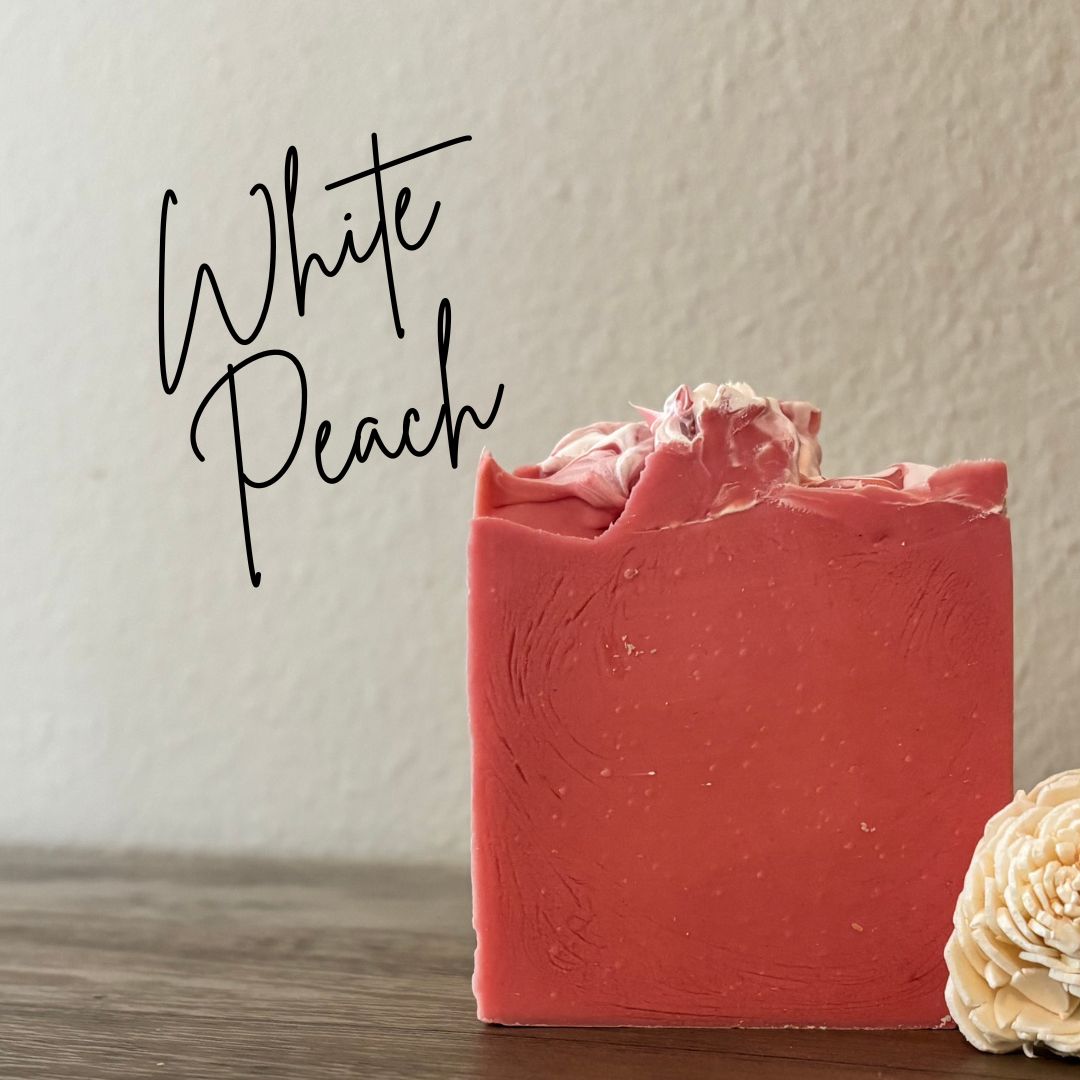 White Peach Artisan Soap - 5oz