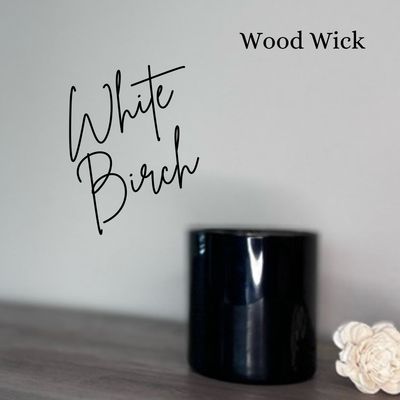 White Birch 11oz Wood Wick Soy Candle