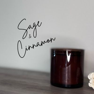 Sage &amp; Cinnamon 11oz Soy Candle