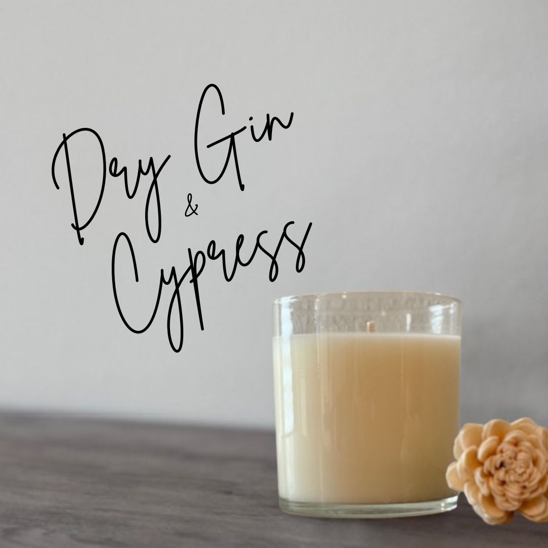 Dry Gin &amp; Cypress 11oz Soy Candle