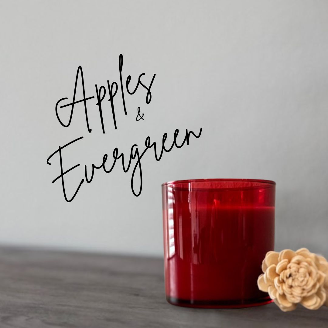 Apples &amp; Evergreen 11oz Soy Candle