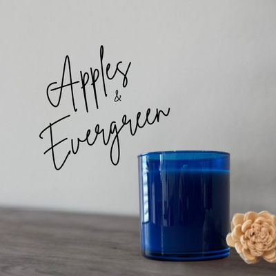 Apples &amp; Evergreen 11oz Soy Candle
