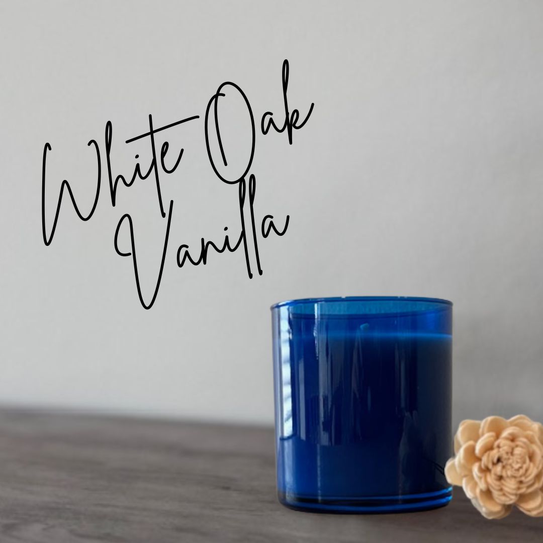 White Oak &amp; Vanilla 11oz Soy Candle