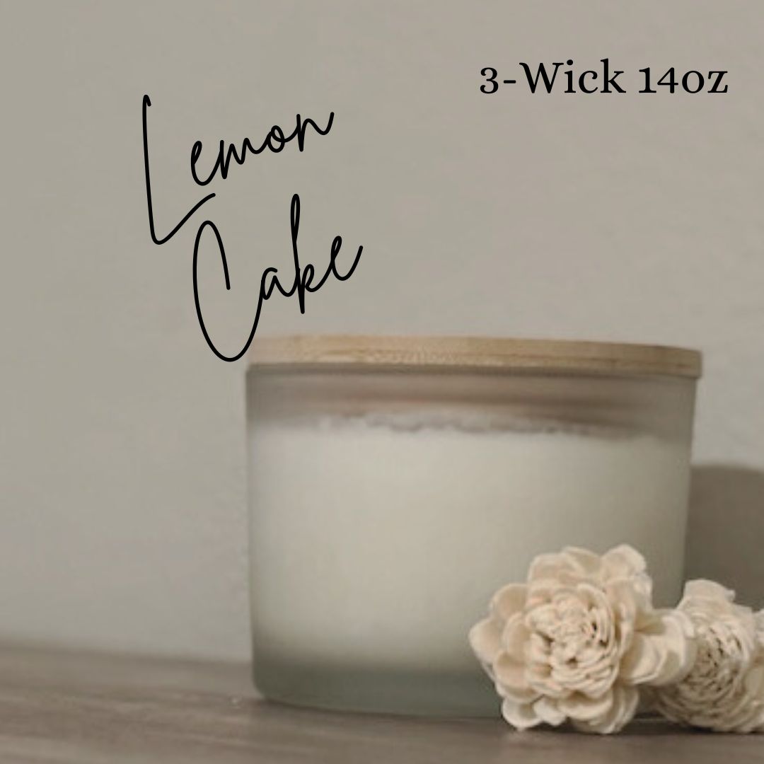 Lemon Cake 3-Wick 14oz Soy Candle