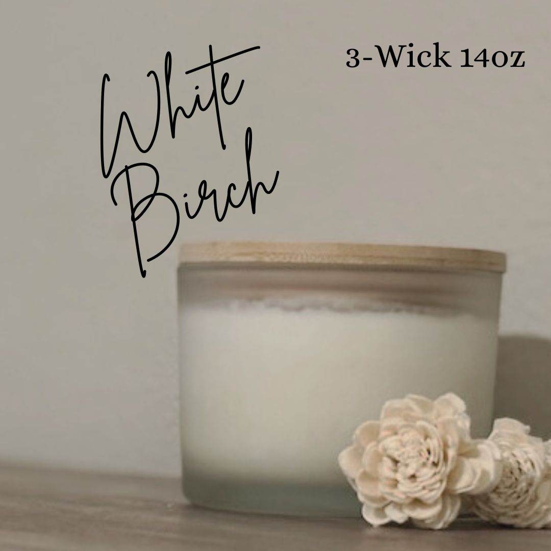 White Birch 3-Wick 14oz Soy Candle
