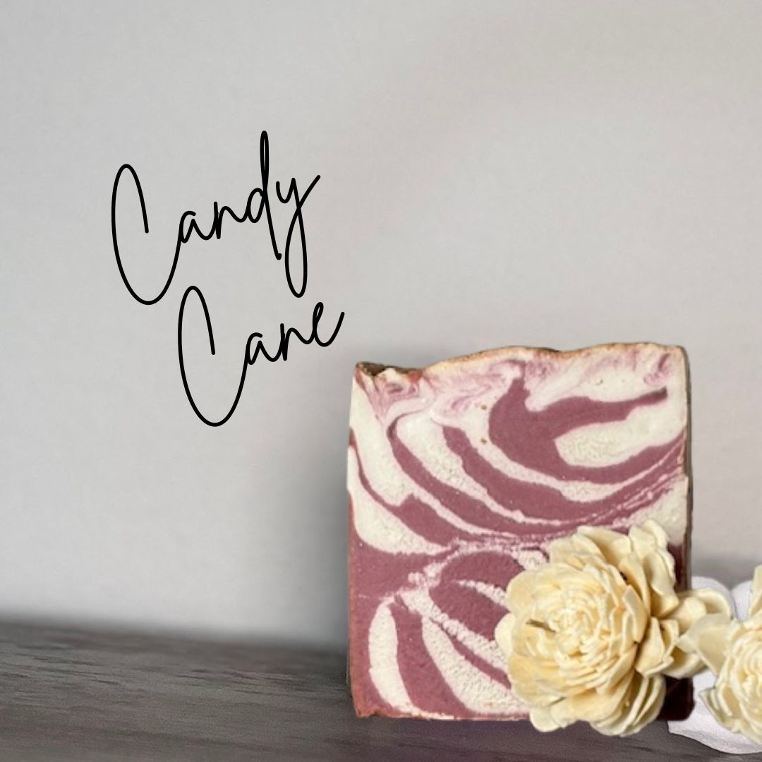 Candy Cane Artisan Soap - 5oz