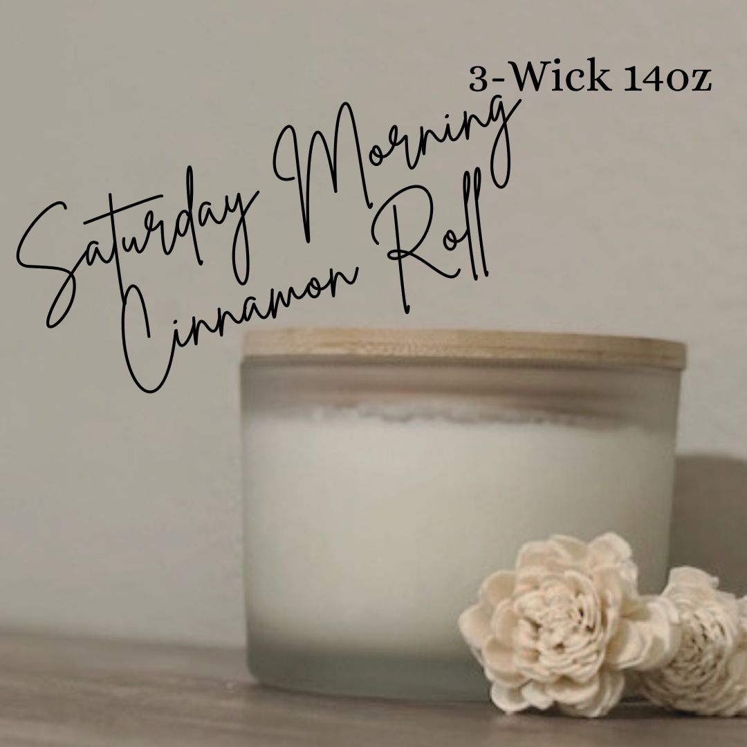 Saturday Morning Cinnamon Roll 3-Wick 14oz Soy Candle
