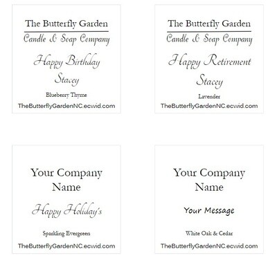 Custom Label Candles