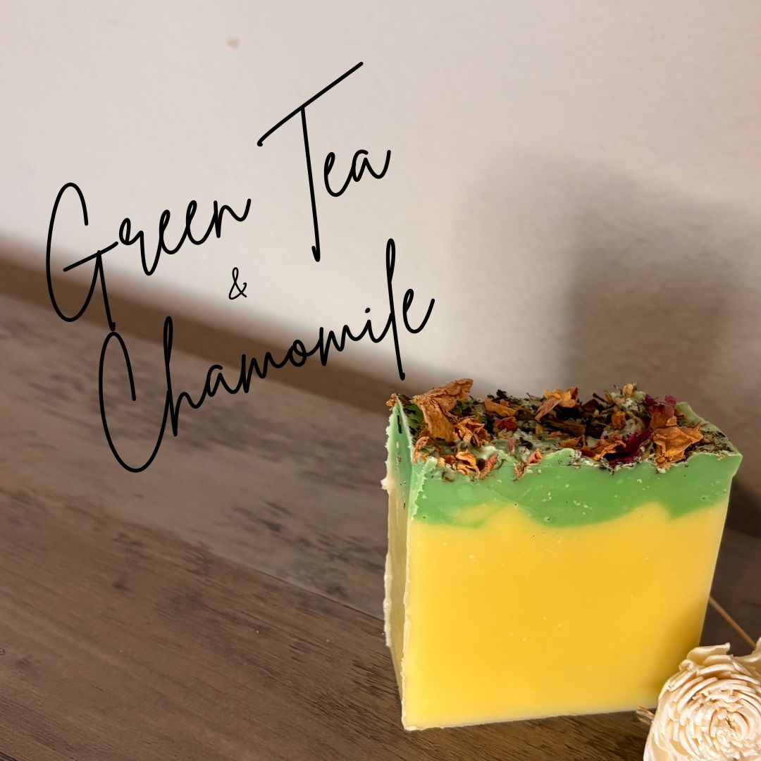 Green Tea &amp; Chamomile Artisan Soap - 5oz