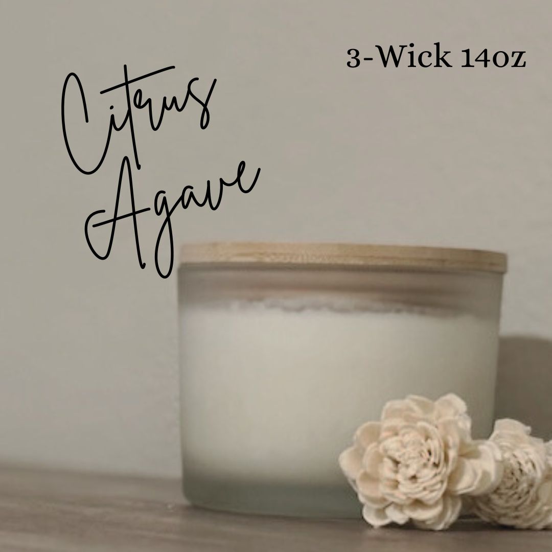 Citrus Agave 3-Wick 14oz Soy Candle