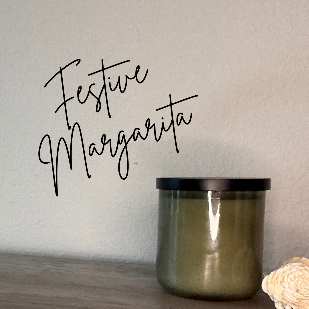 Festive Margarita 11oz Soy Candle-Green