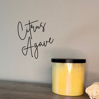 Citrus Agave 11oz Soy Candle-Yellow