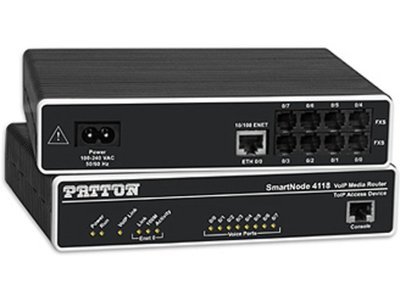 Patton SmartNode 4118 4-FXS & 4-FXO VoIP Gateway
