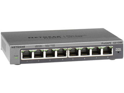Netgear ProSafe Plus GS108E 8-Port Gigabit Ethernet Switch