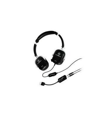 Andrea Communications SB-405B Black Both Ear Headset with Mics