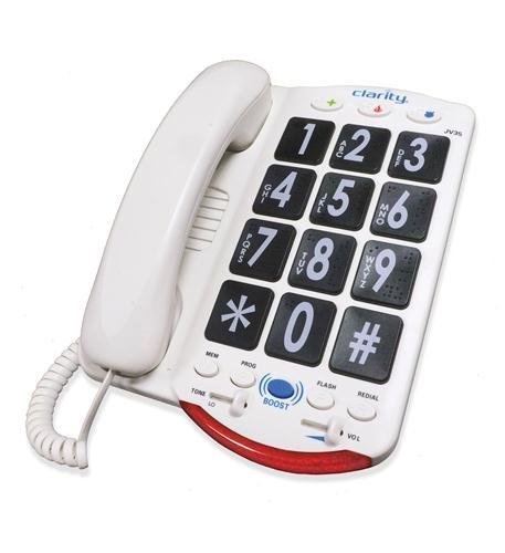 Clarity JV35 76560.001 50dB Phone Large Black Keys Clarity JV35 76560.001 50dB Phone Large Black Keys