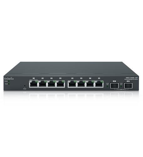 EnGenius EWS1200D-10T 8-Port Managed GbE Smart Switch with 2 SFP EnGenius EWS1200D-10T 8-Port Managed GbE Smart Switch with 2 SFP