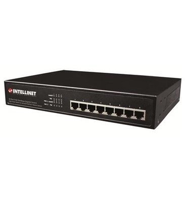 Intellinet 560641 8 Port Gigabit Ethernet PoE+Switch