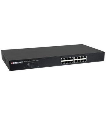 Intellinet 560849 16 Port Fast Ethernet PoE+Switch