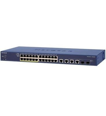 Netgear FS728TLP-100NAS ProSAFE 28-Port 10/100 Fast Ethernet Smart Managed Switch with 12 PoE Ports, 2 Gigabite