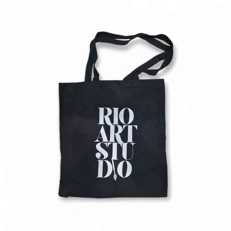 Torba czarna z logo RIOARTSTUDIO