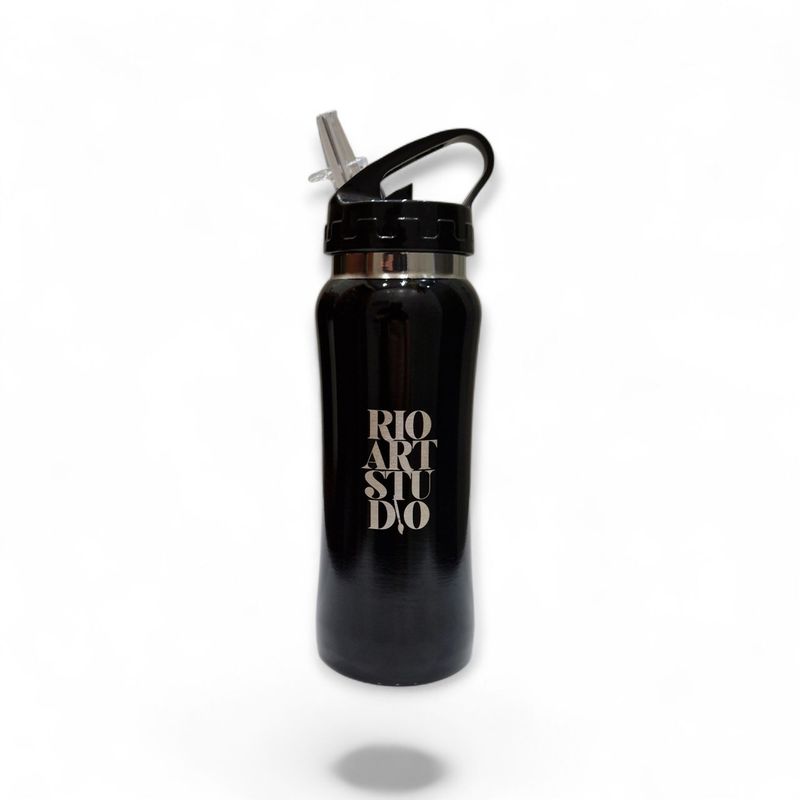Bidon stalowy 600 ml z logo RIOARTSTUDIO