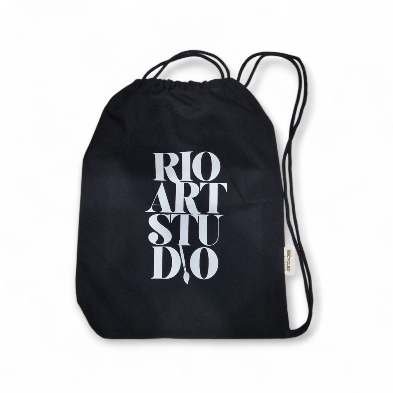 Worek / plecak recycled cotton z logo RIOARTSTUDIO
