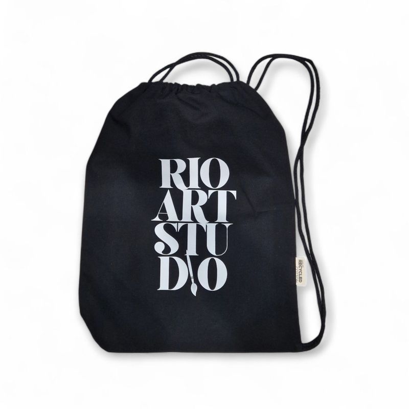 Worek / plecak recycled cotton z logo RIOARTSTUDIO