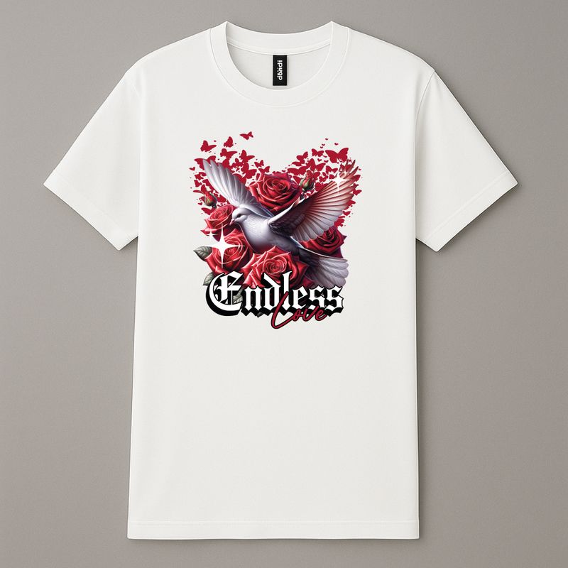 Koszula &quot;Dove and Flowers&quot;  Biała