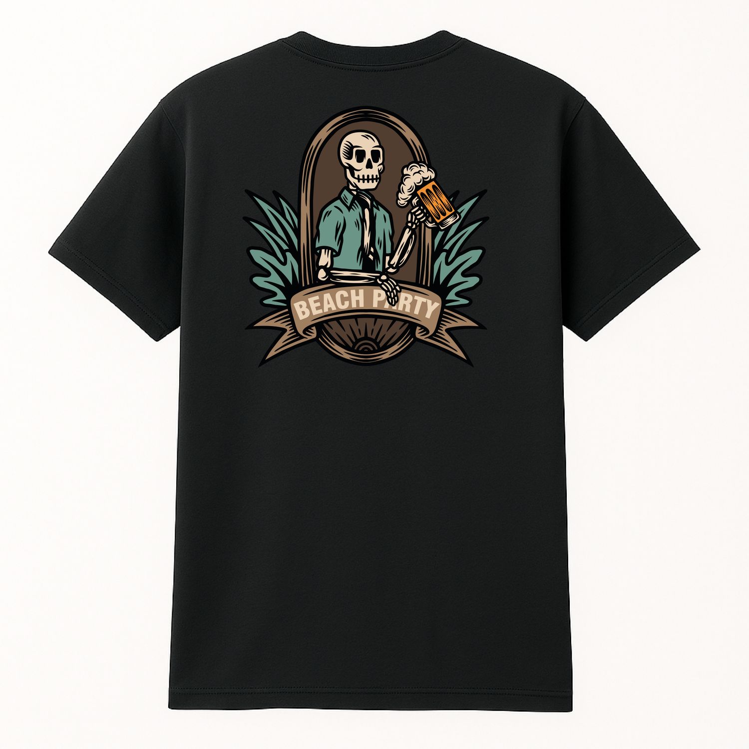 Koszula &quot;Beach Party Skeleton&quot; Czarna