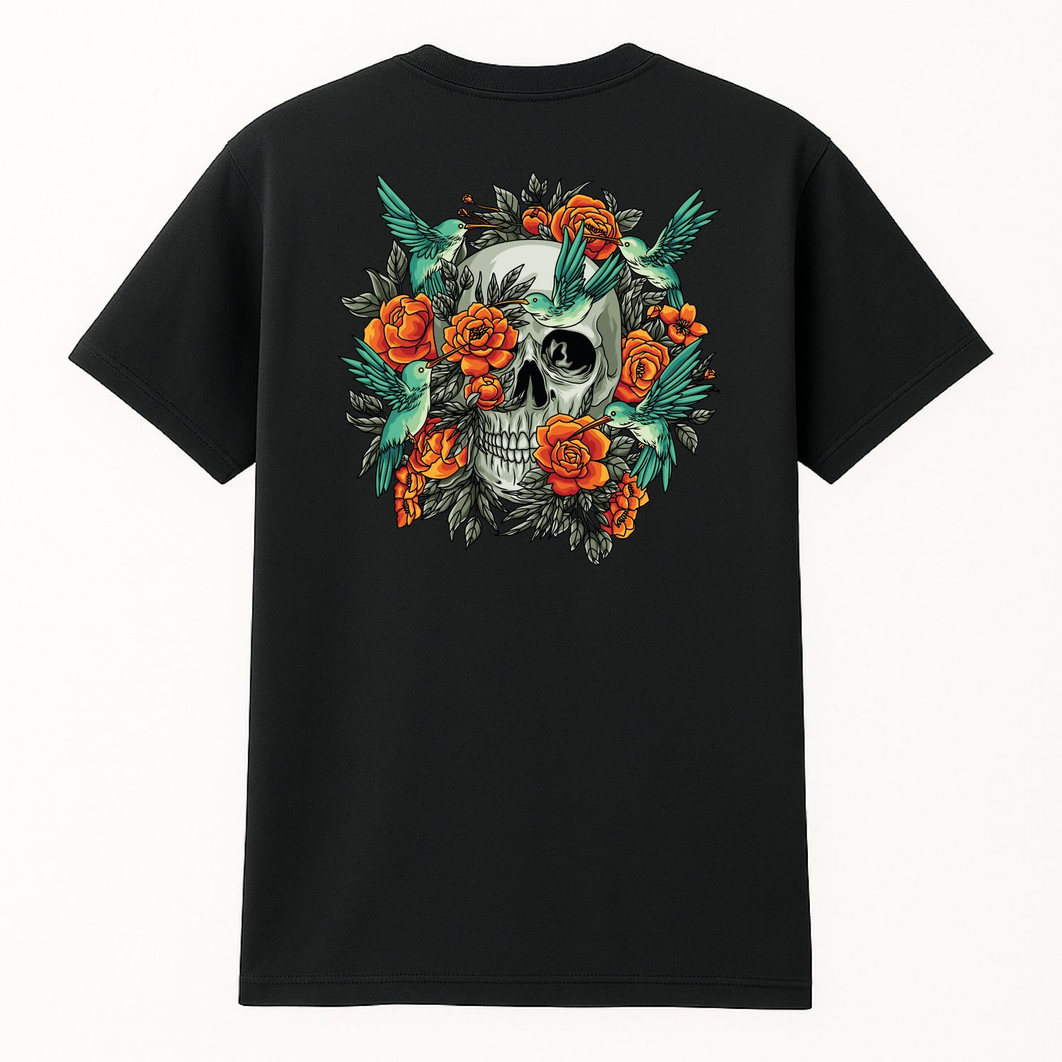 Koszula &quot; Skull with Roses&quot; Czarna