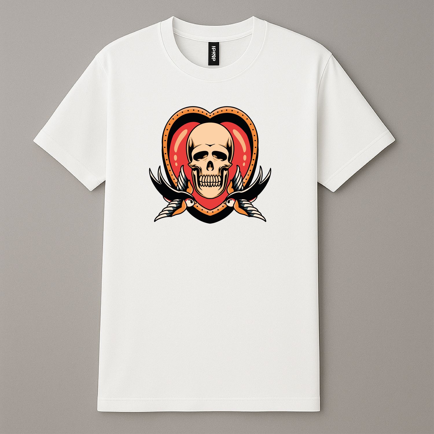 Koszula &quot;Heart &amp; Swallows Cross&quot; Biała