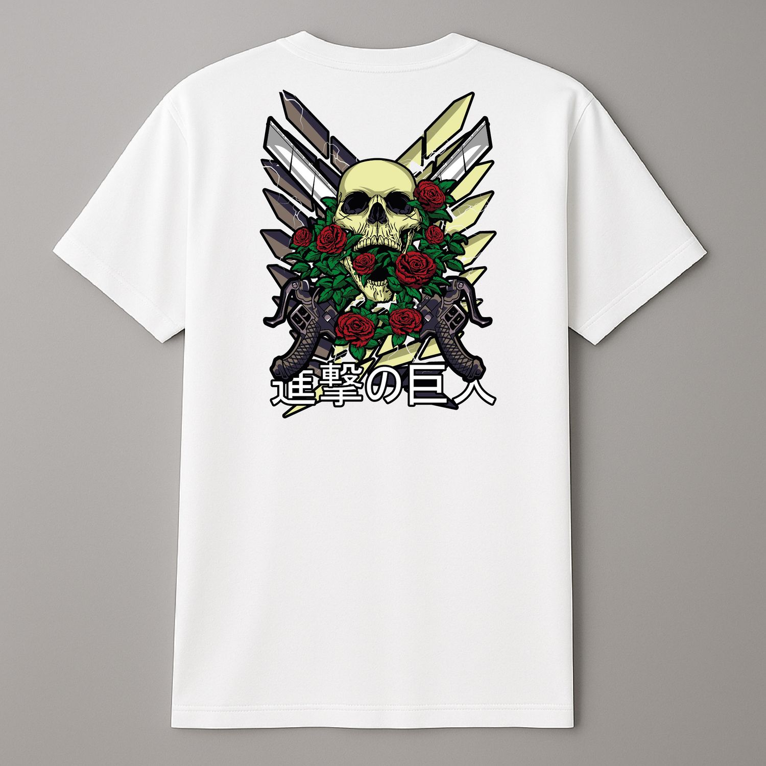 Koszula &quot;Attack on Titan – Wings of Freedom &amp; Skull&quot; Biała