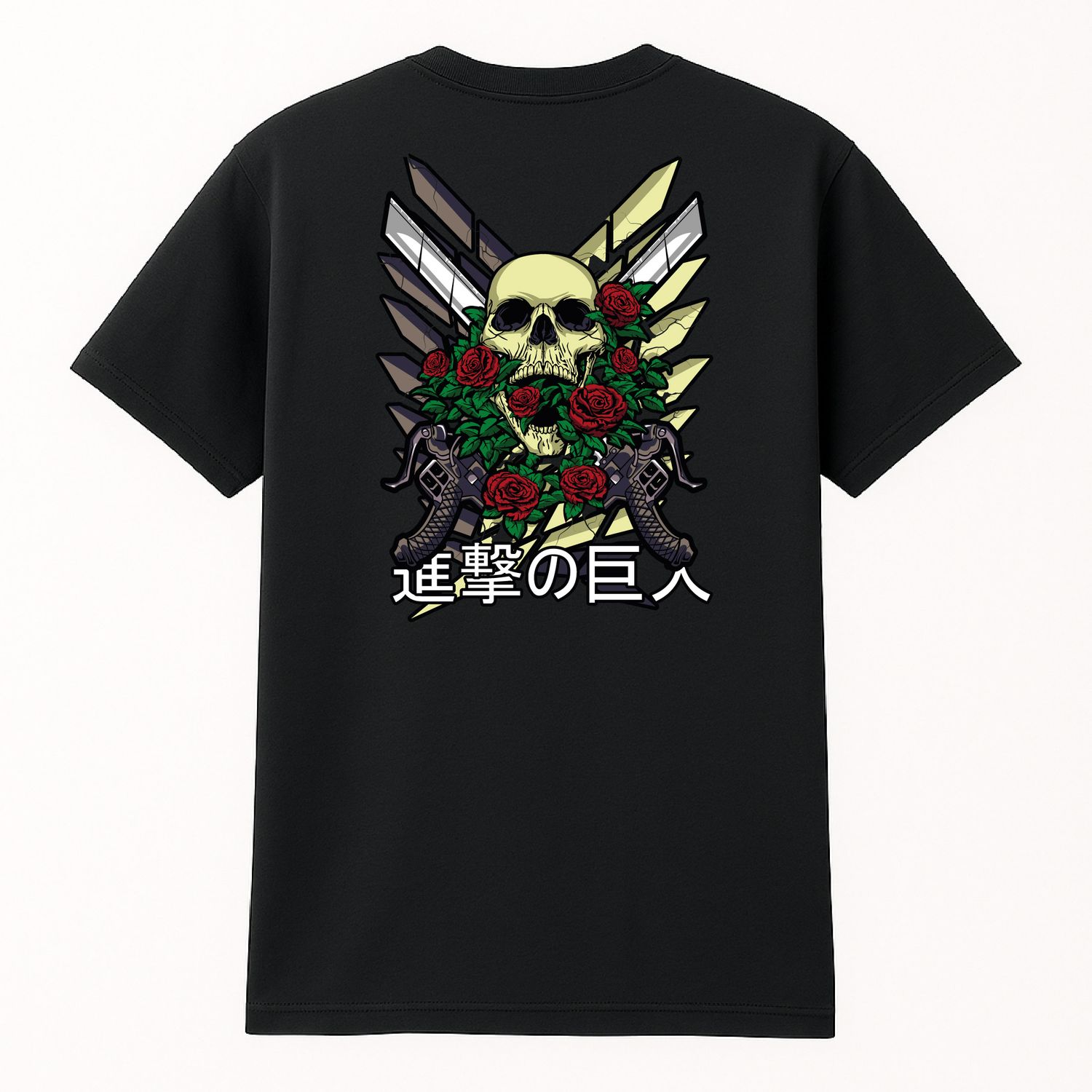 Koszula &quot;Attack on Titan – Wings of Freedom &amp; Skull&quot; Czarna