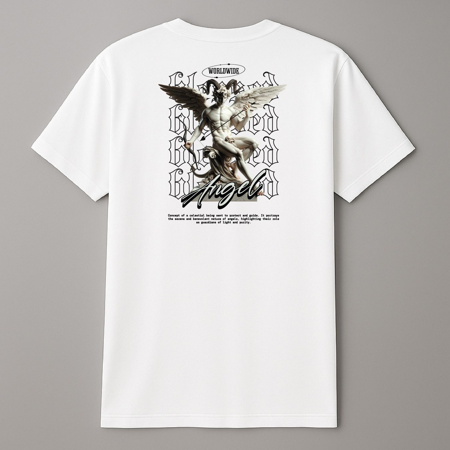 Koszula &quot;Gothic Angel&quot;  Biała