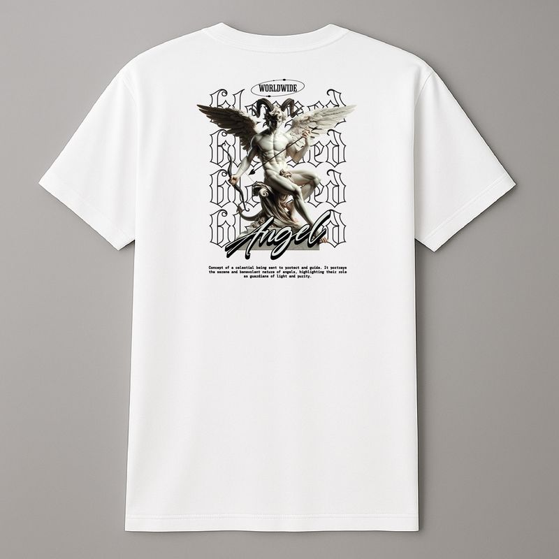 Koszula &quot;Gothic Angel&quot;  Biała