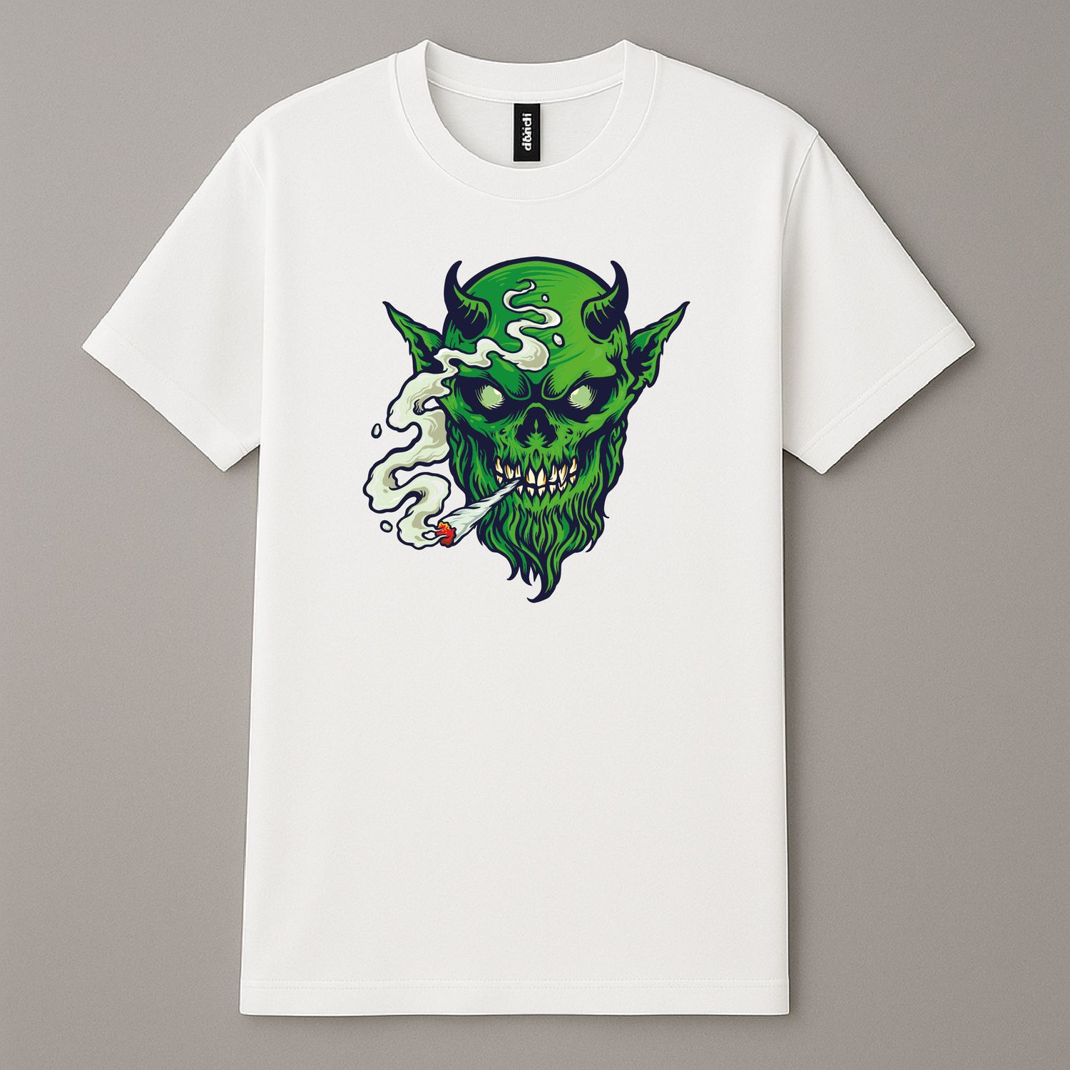 Koszula &quot;Green Horned Stoner&quot;  Biała