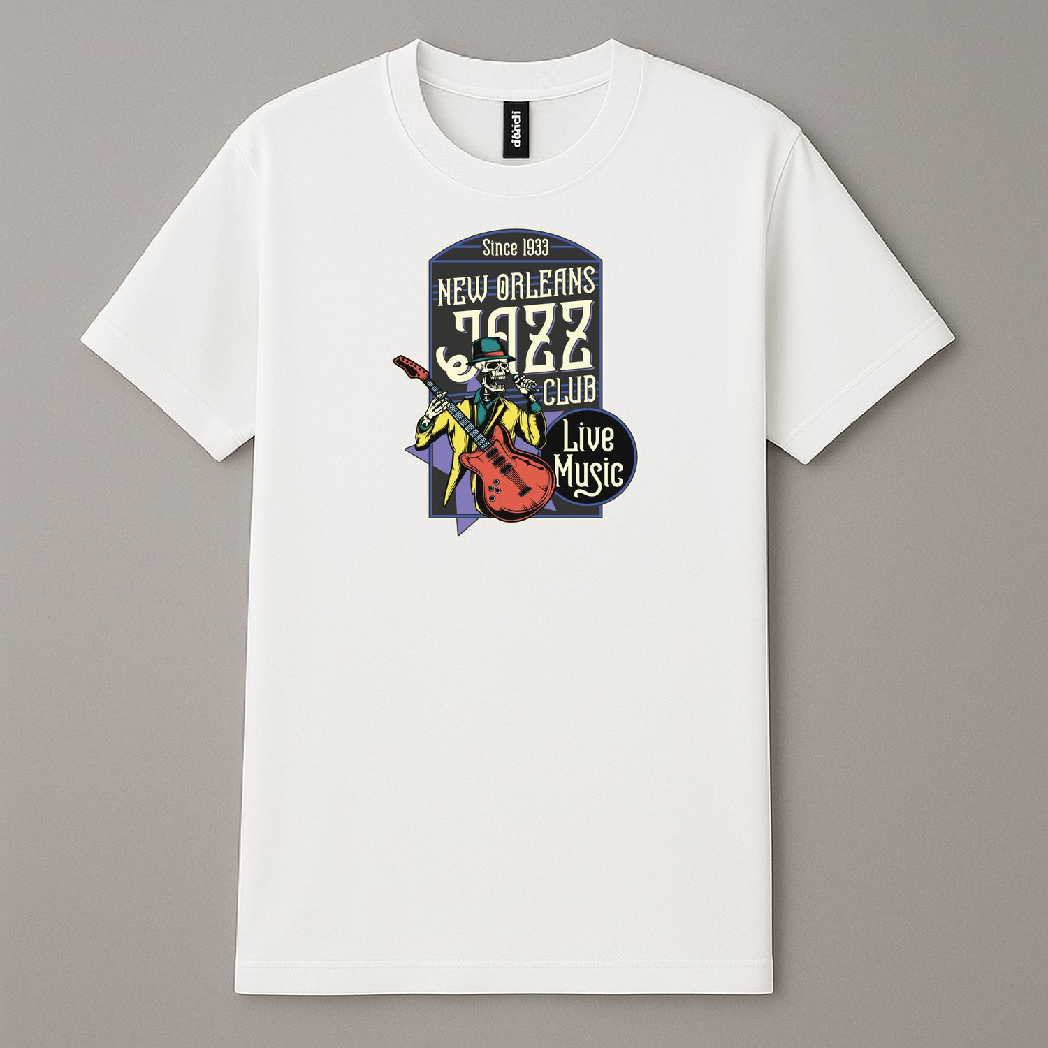 Koszula &quot;Jazz Skeleton Tee&quot; Biała