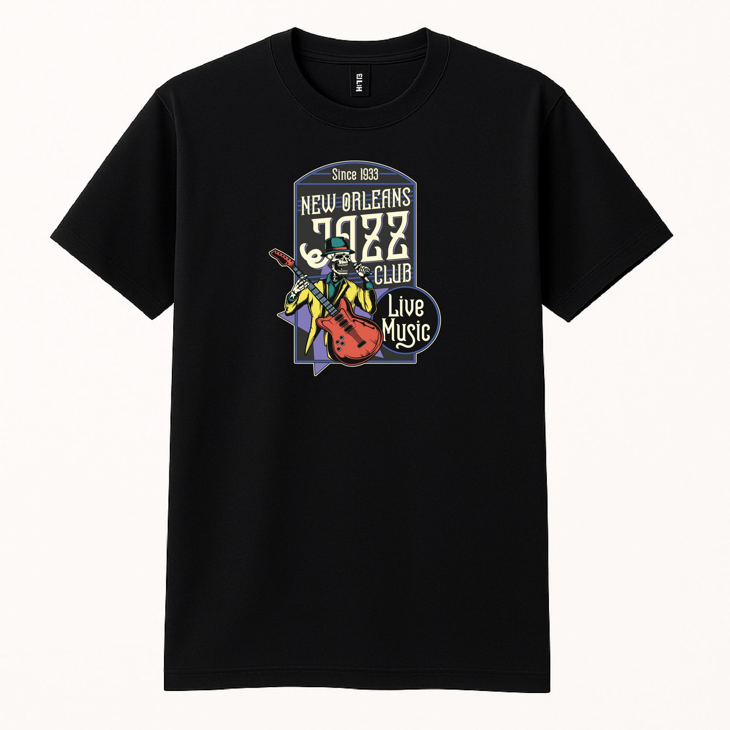 Koszula &quot;Jazz Skeleton Tee&quot; Czarna