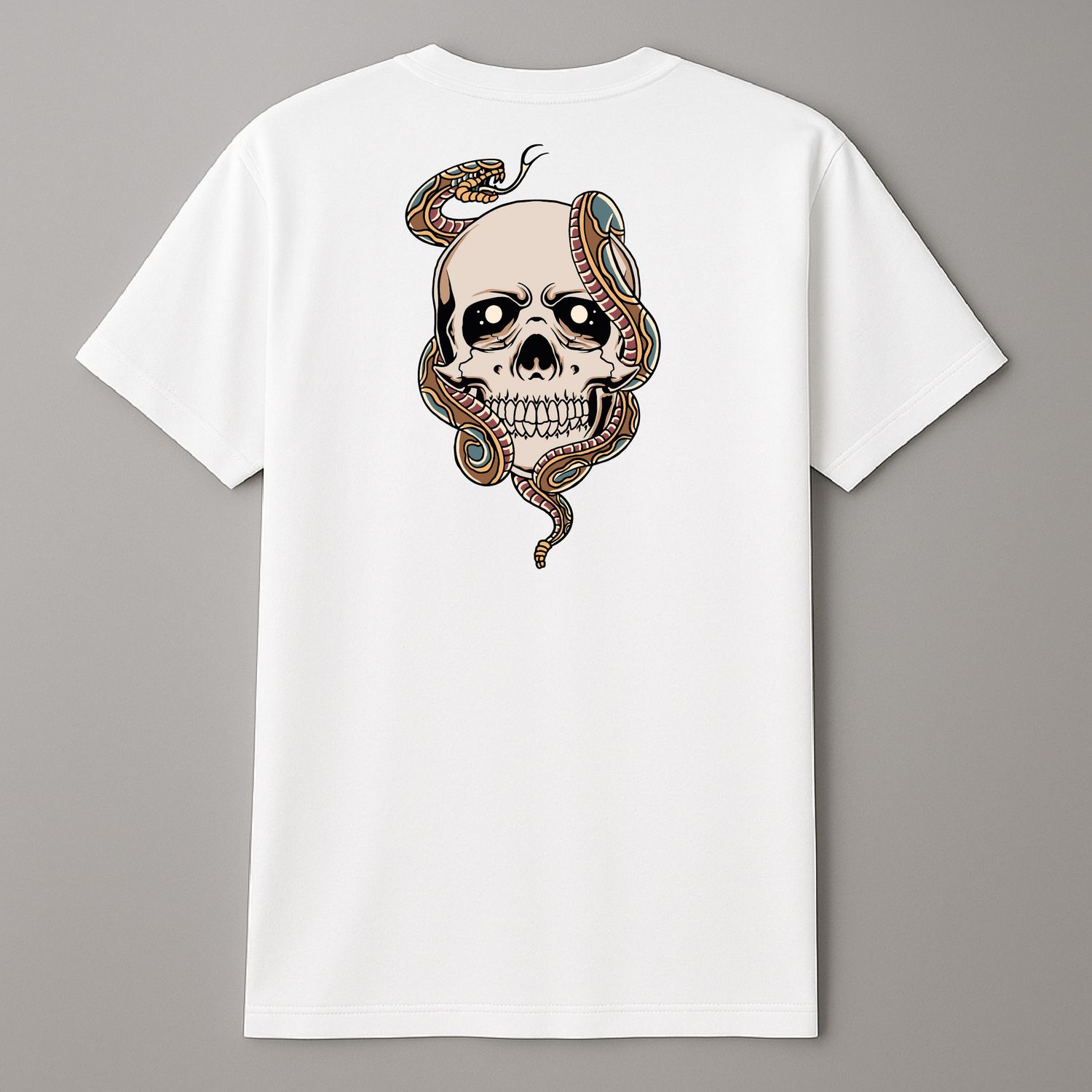 Koszula &quot;Skull and Snaker&quot; Biała