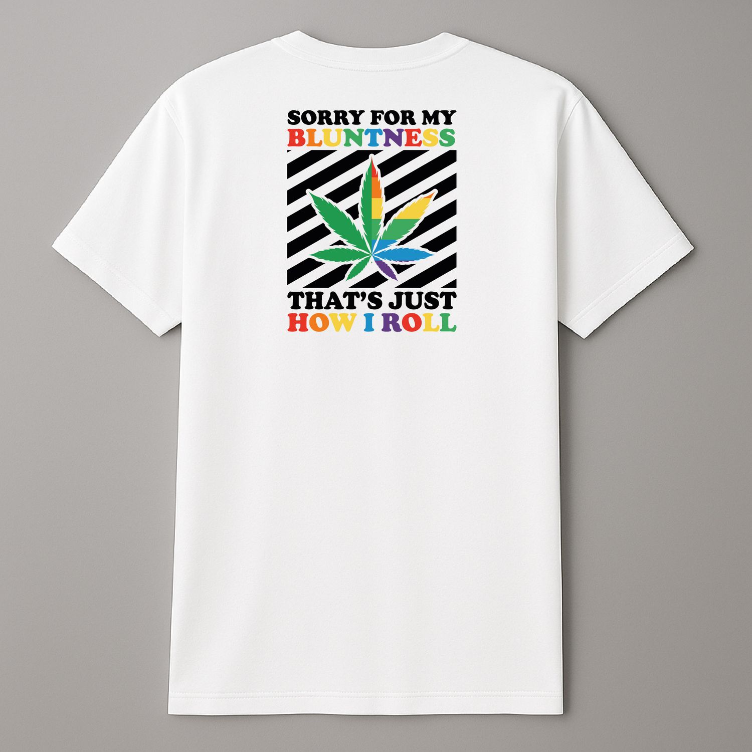 Koszula &quot; Sorry for My Bluntness&quot;  Biała