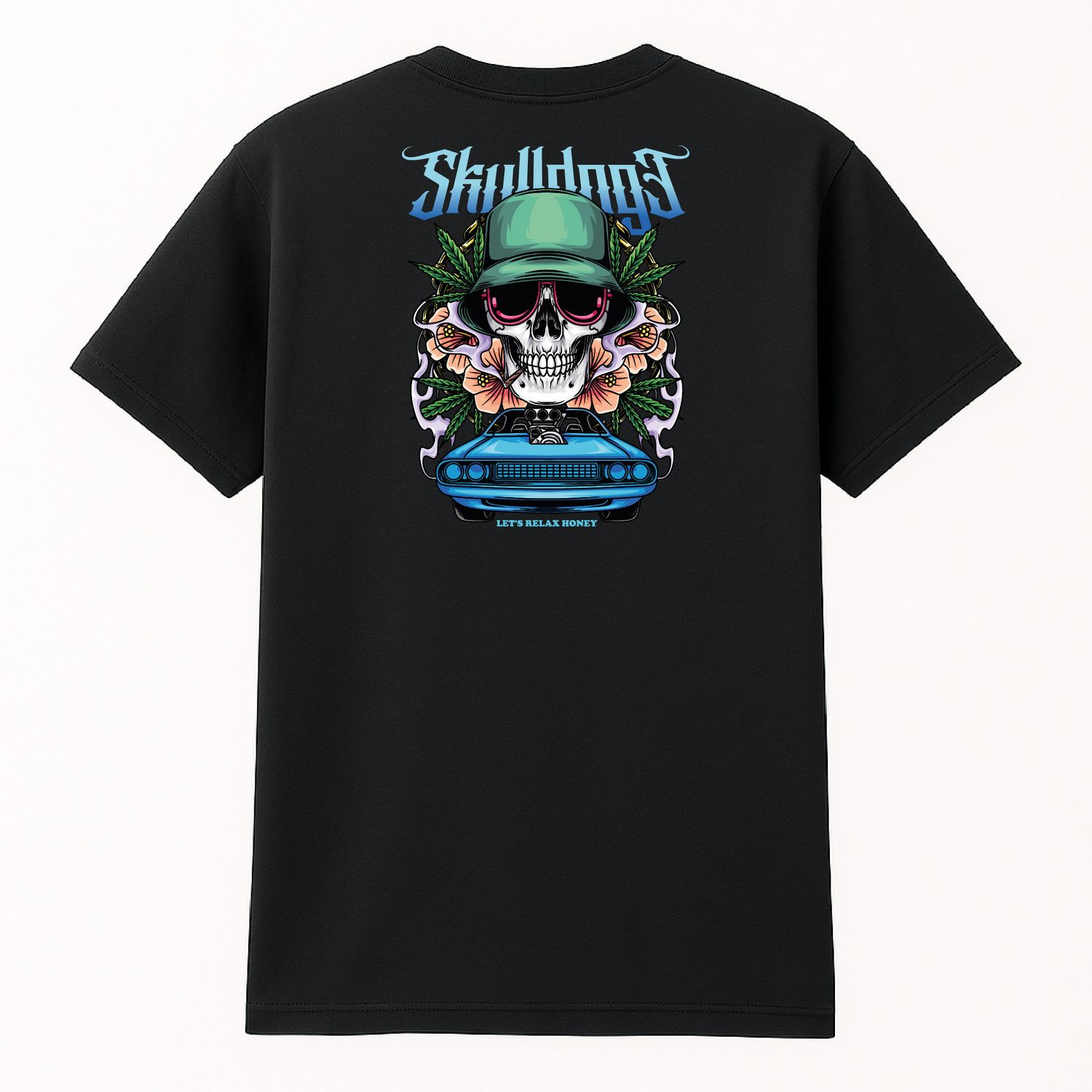 Koszula &quot;Skulldoge Ride &amp; Chill &quot; Czarna
