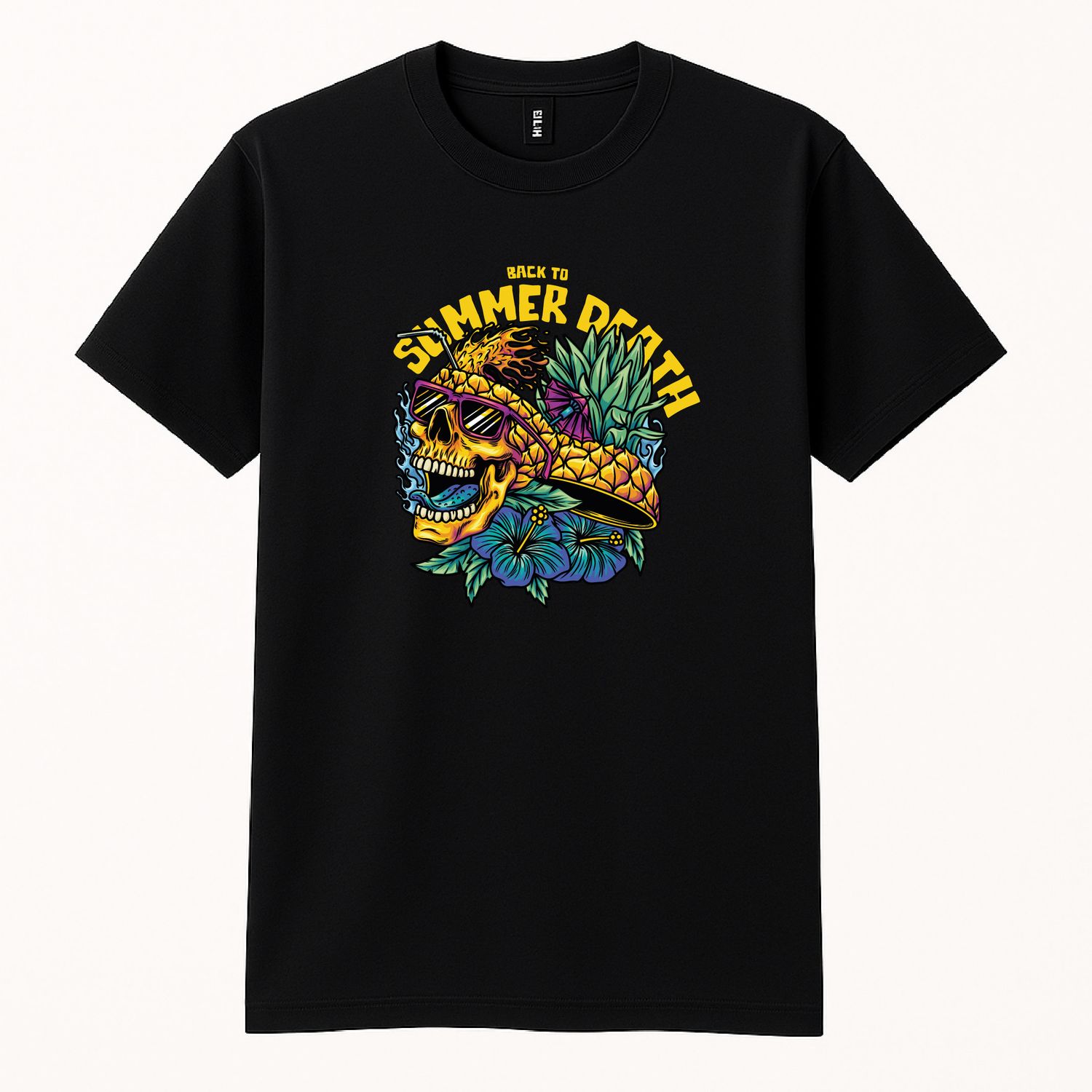 Koszula &quot;Summer Skull Pineapple&quot; Czarna