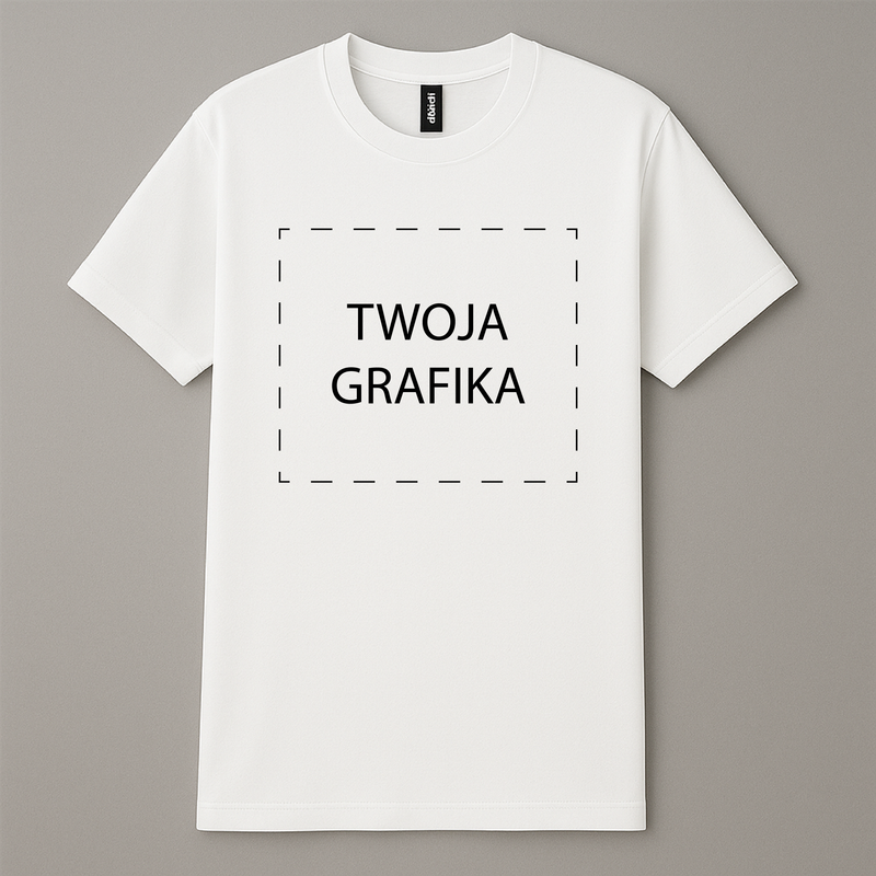Koszulka personalizowana z własną grafiką – nadruk na przodzie