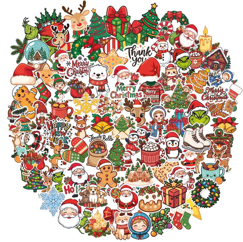 Naklejki świąteczne 50 szt.